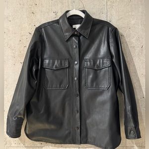 Topshop leather shacket